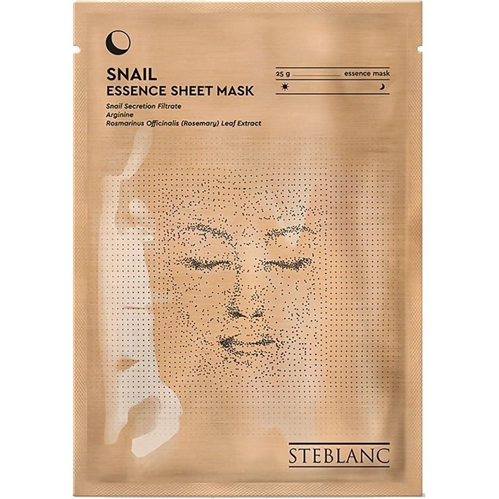Тканевая маска-эссенция для лица Steblanc Snail Essence Sheet Mask с муцином улитки, 25 г - фото 1