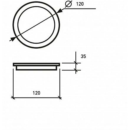 Світлодіодний світильник Eurolamp LED Frameless Downlight круглий 19W 5000K (LED-DLR-19/5) - фото 3