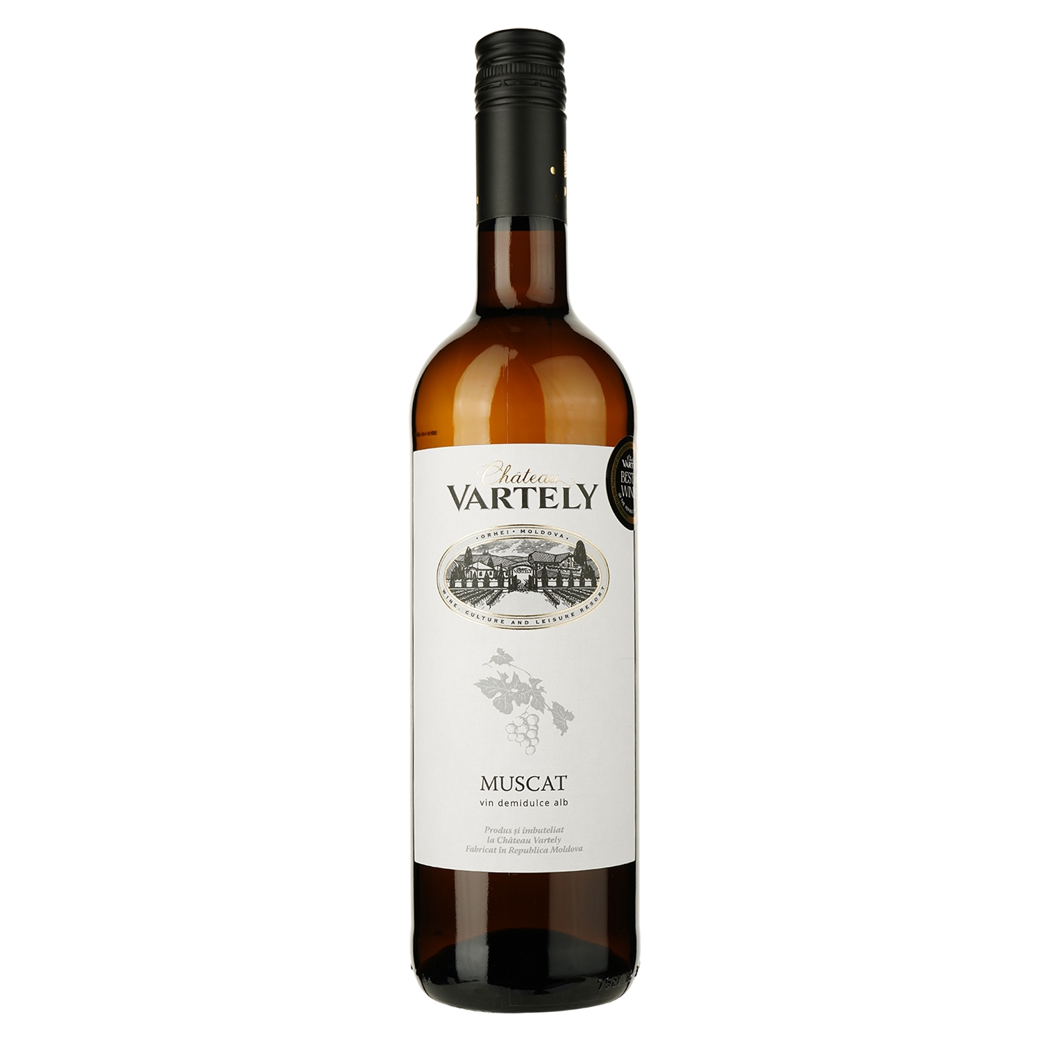 Вино Chateau Vartely Muscat White Semi-Sweet, белое, полусладкое 0,75 л - фото 1