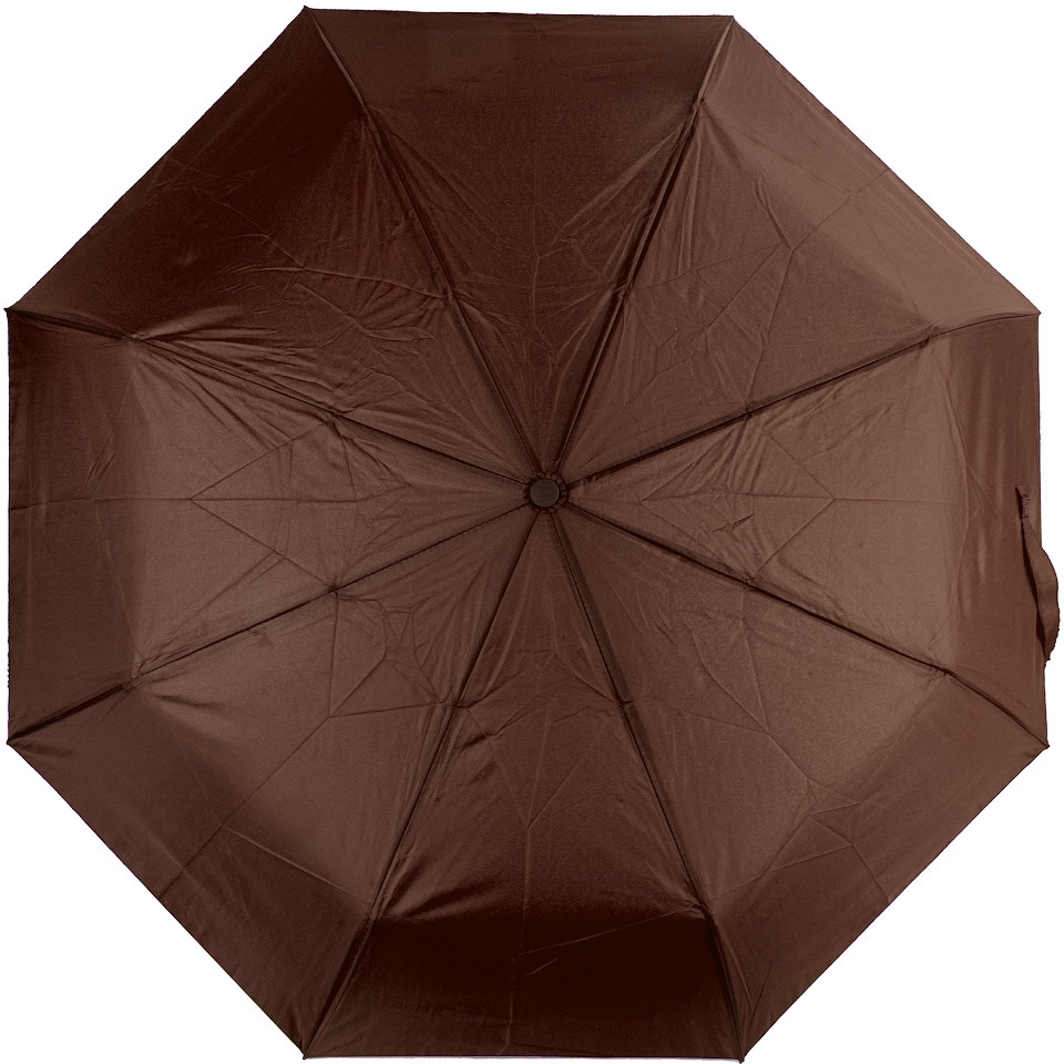 Жіноча складана парасолька повний автомат Eterno 96 см коричнева - фото 1