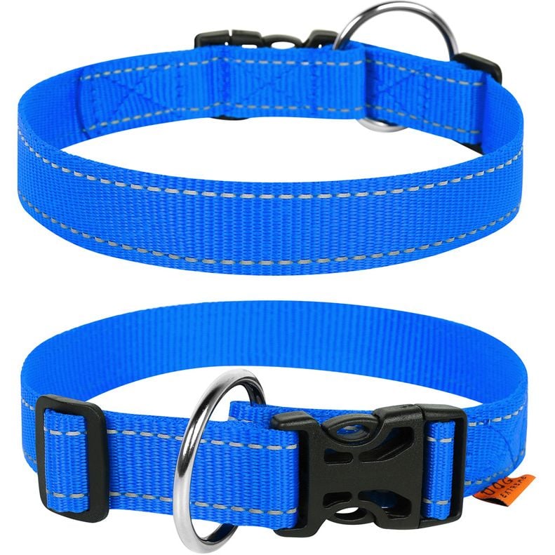 Нашийник для собак Dog Extremе, нейлоновий, регульований, 35-58х3 см, блакитний - фото 3