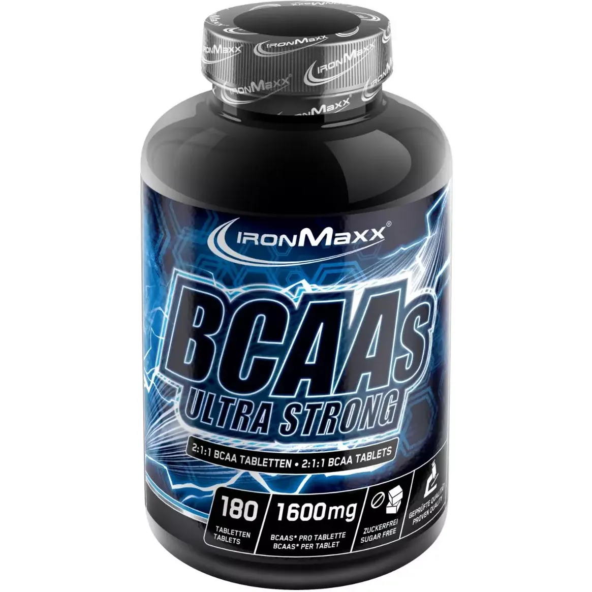 Аминокислота IronMaxx BCAAs Ultra Strong 2:1:1, 180 таблеток - фото 1