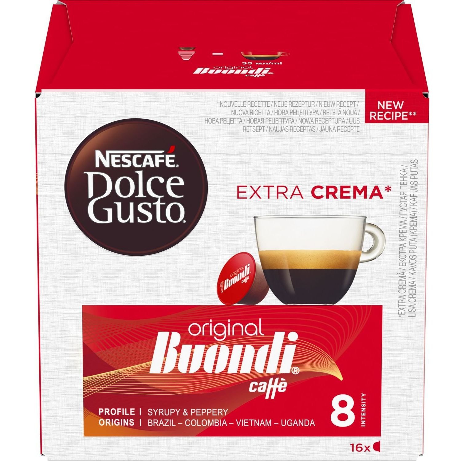 Кофе в капсулах Nescafe Dolce Gusto Espresso Buondi, 16 капсул х 7 г (577469) - фото 1