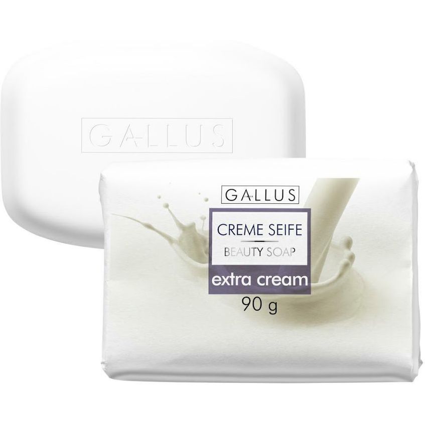 Мыло твердое Gallus Creme Seife Extra Cream Экстра крем 90 г - фото 1