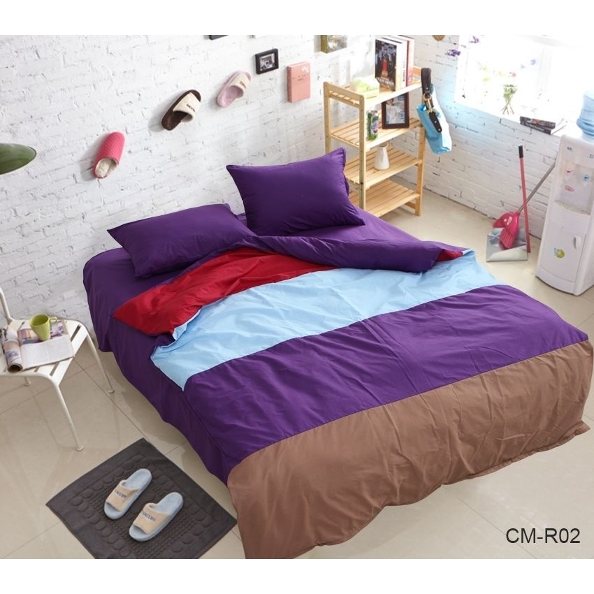 Комплект постільної білизни TAG Tekstil 2-спальний Різнокольоровий 000163769 (CM-R02) - фото 1