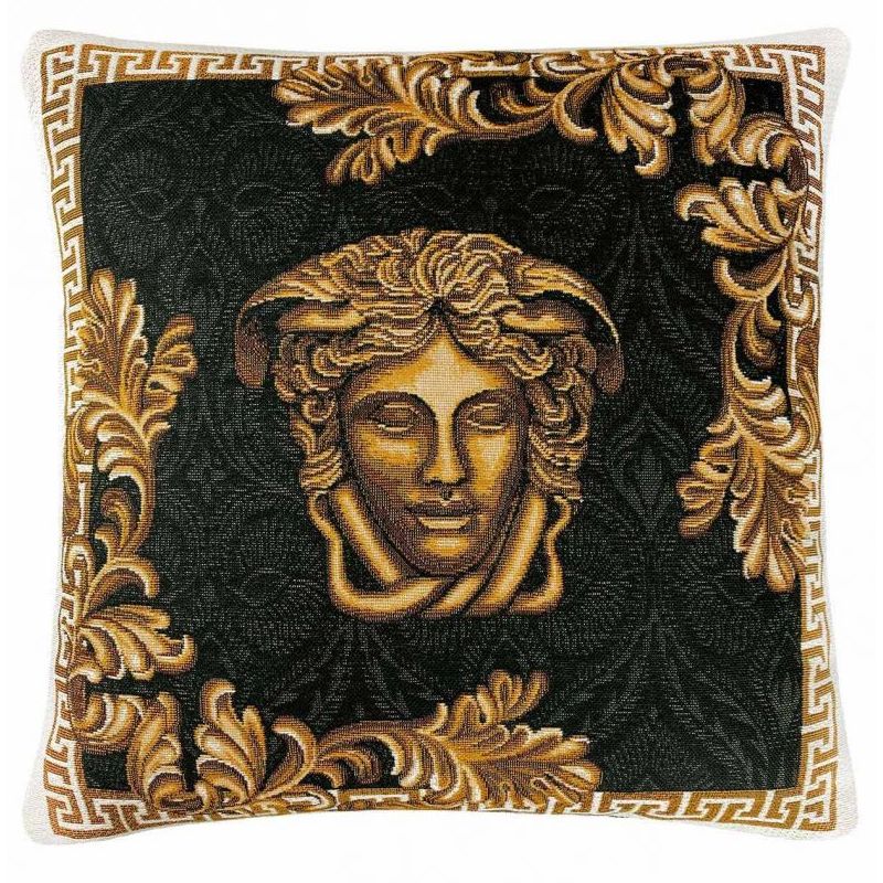Photos - Pillow Provans Подушка декоративна Прованс Arte di lusso-2, 45х45 см, чорний із золотим ( 