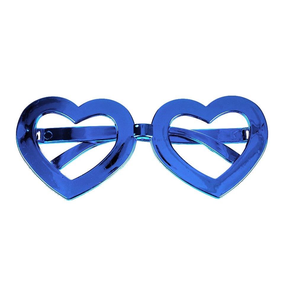 Очки карнавальные Offtop Сердце, голубой (870175) - фото 1