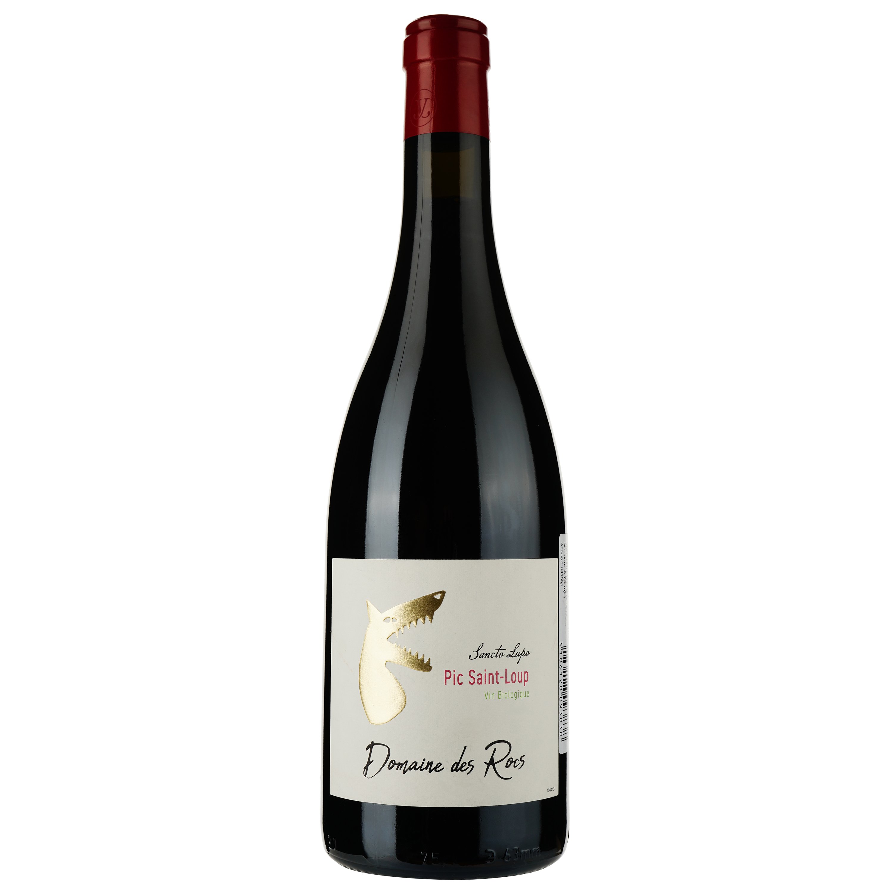 Вино Vignobles Jeanjean Pic Saint Loup Domaine Des Rocs Sancto Lupo Bio 2021 червоне сухе 0.75 л - фото 1