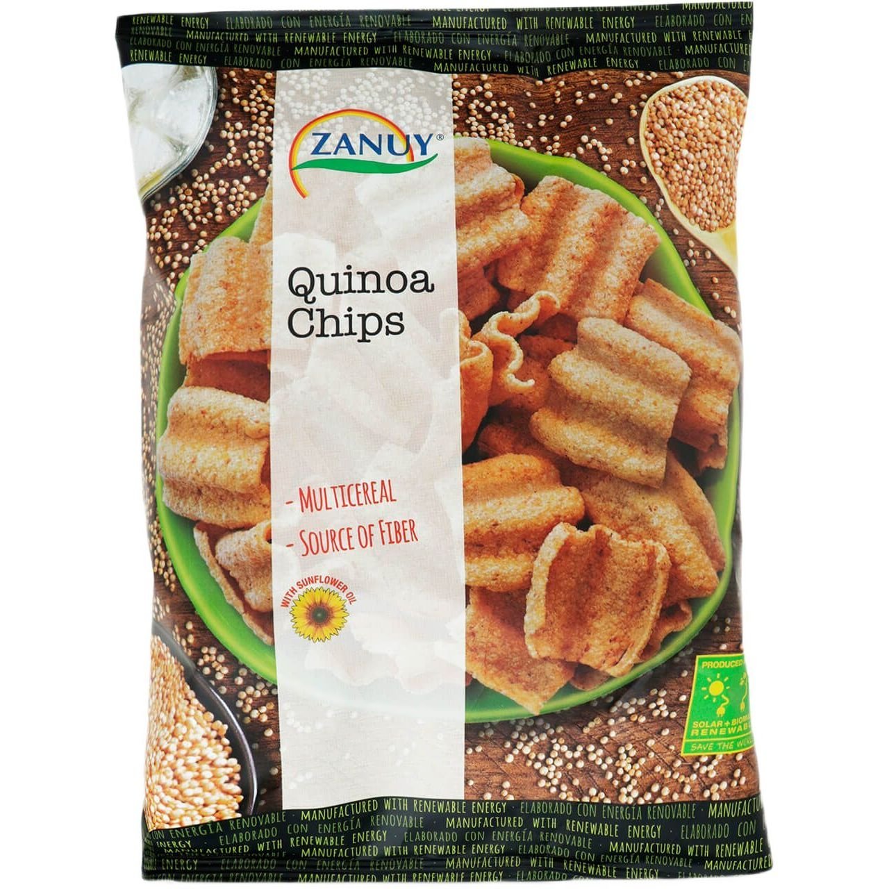 Снеки Zanuy Quinoa Chips мультизлаковые 65 г (746120) - фото 1
