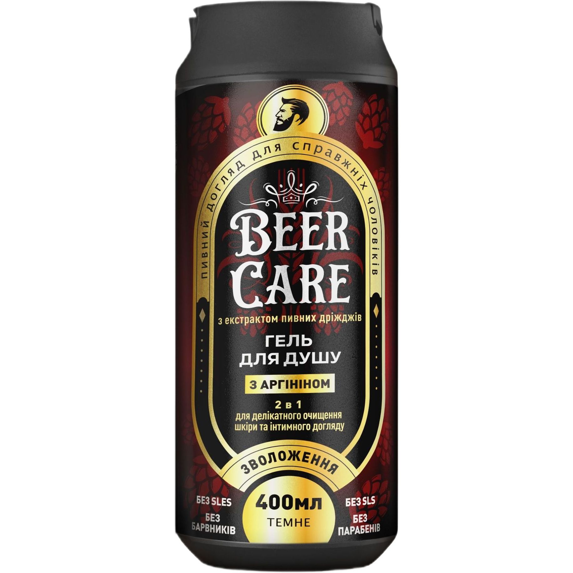 Гель для душу Beer Care 2 в 1 з аргініном 400 мл - фото 1