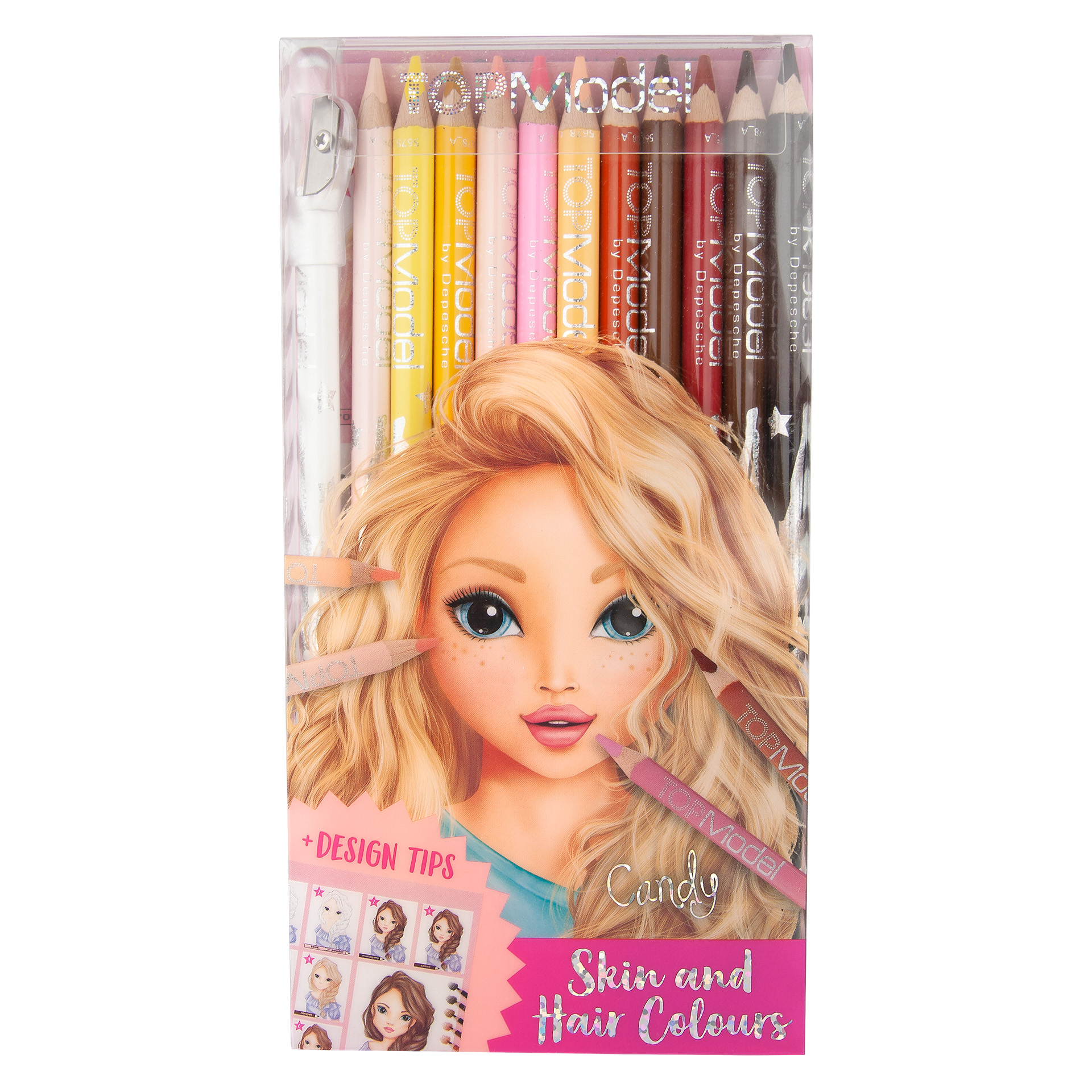 Набір кольорових олівців Motto A/S Обличчя і волосся Top Model (45678) - фото 1
