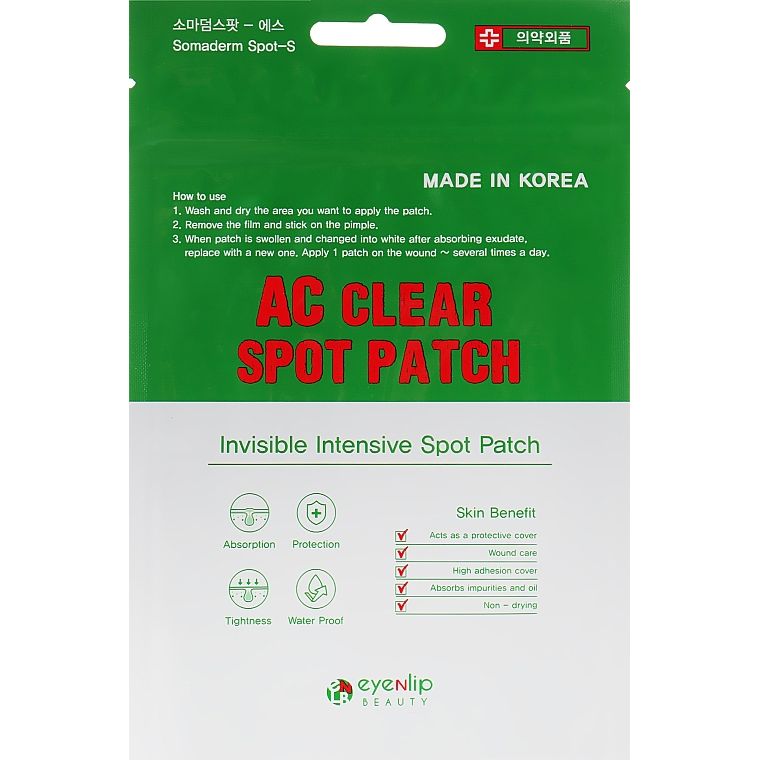 Патчі проти прищів Eyenlip Ac Clear Spot Patch для проблемної шкіри 24 шт. - фото 1