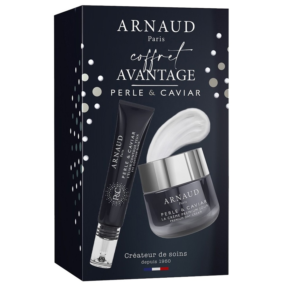 Подарунковий набір Arnaud Paris Perle & Caviar: Денний крем для обличчя, 50 мл + Крем для шкіри навколо очей, 15 мл - фото 1