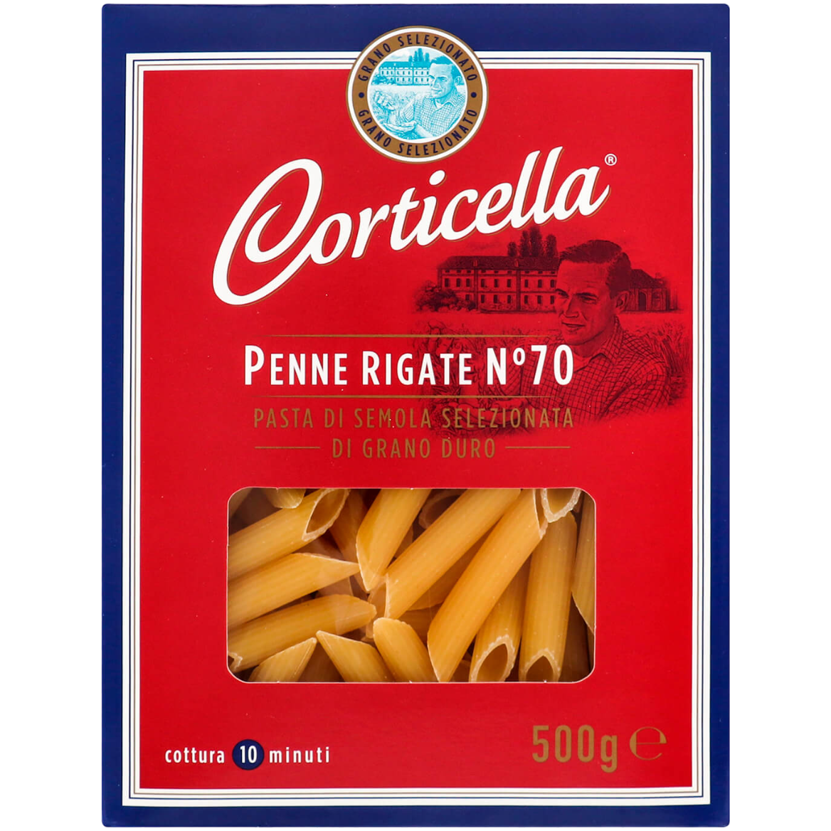 Изделия макаронные Corticella Penne Rigatte 70 500 г - фото 1