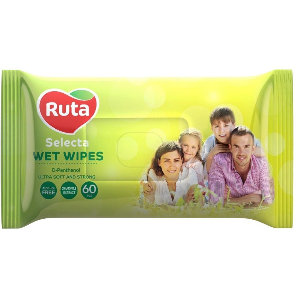 Влажные салфетки Ruta Selecta для всей семьи, 60 шт. - фото 1
