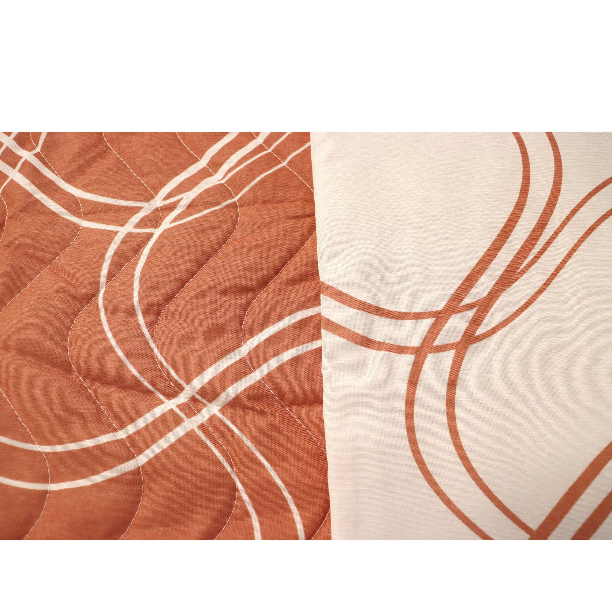 Стьобане покривало-підковдра LightHouse 4 сезони Weave-Orange бязь голд 200х220 см помаранчево-бежеве (3463_2.0LH_п) - фото 6