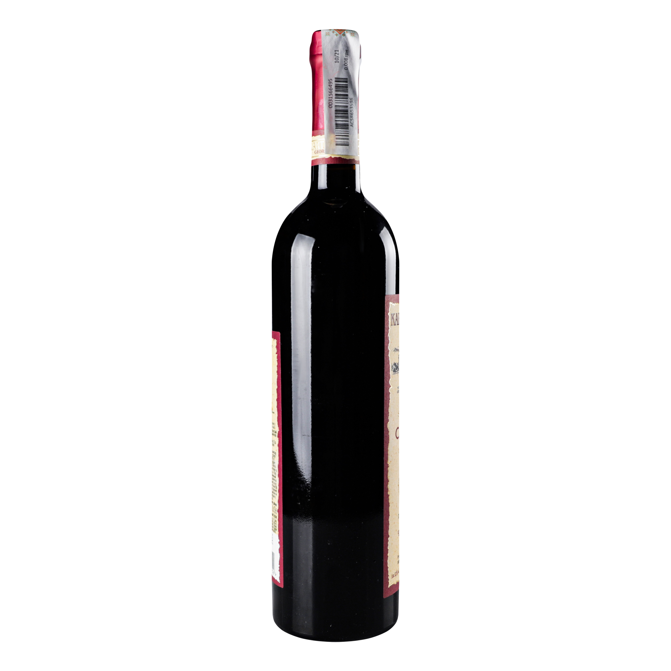 Красное сухое вино Kartuli Vazi Saperavi, красное, сухое, 12%, 0,75 л (226786) - фото 4