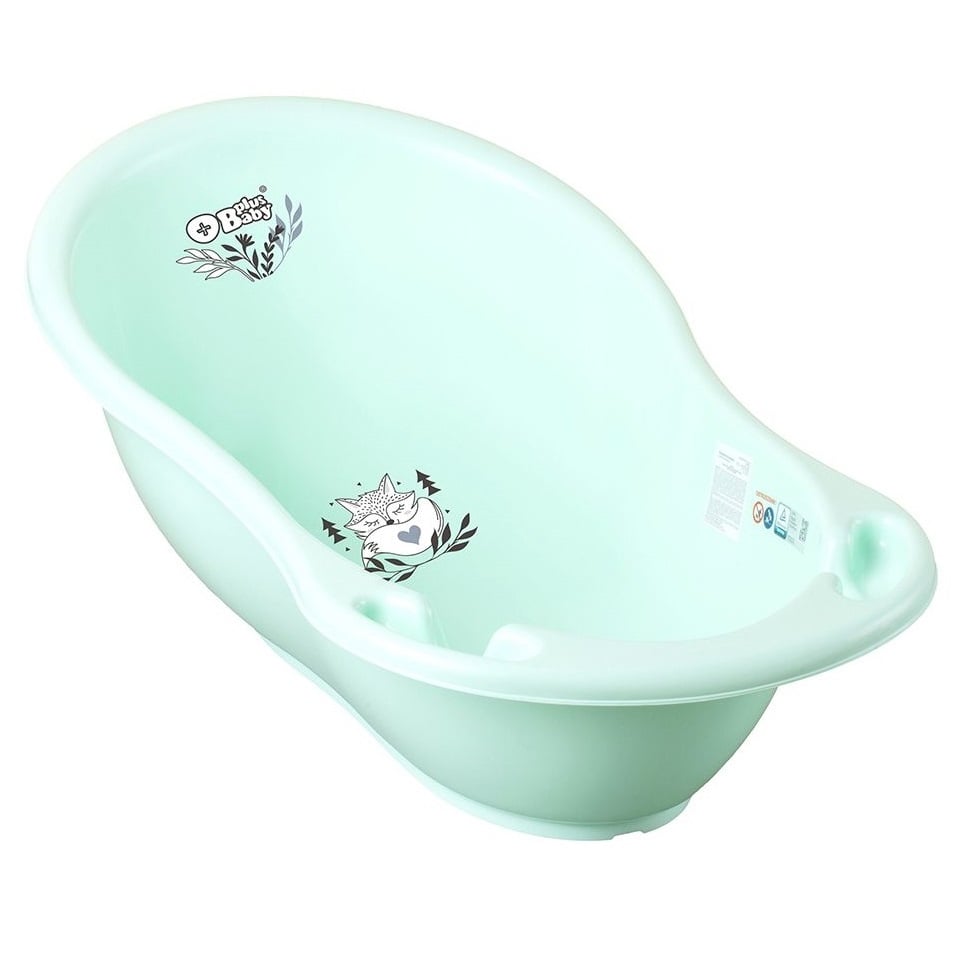 Ванночка Tega Plus baby Маленькая лисичка, зеленый, 86 см (PB-LIS-004-105) - фото 1