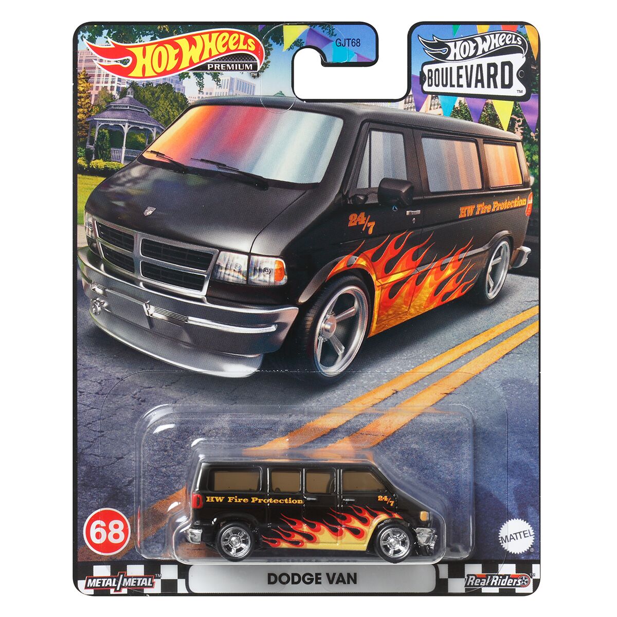 Автомодель Hot Wheels Boulevard Dodge Van черная (GJT68/HKF15) - фото 1