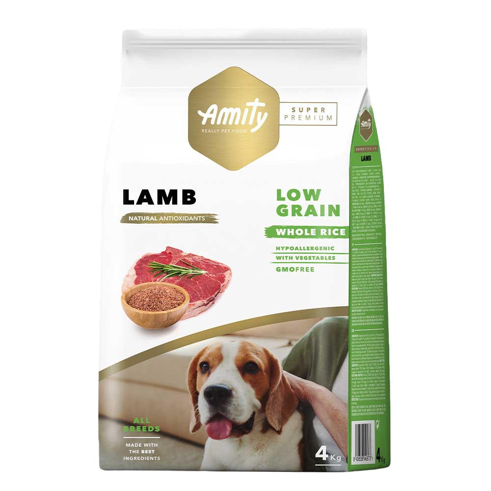 Сухой корм для взрослых собак Amity Super Premium Lamb, с ягненком, 4 кг (573 LAMB 4 KG) - фото 1
