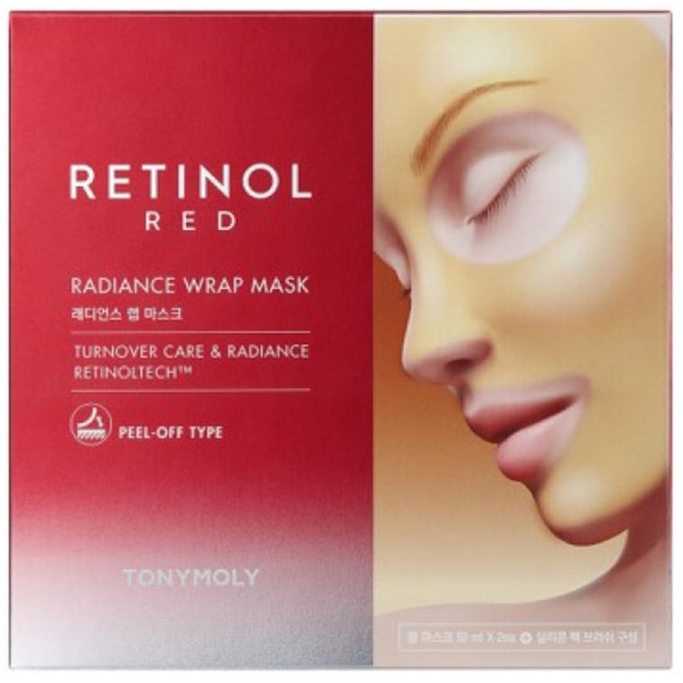 Маска-плівка для обличчя та шиї Tony Moly Red Retinol Radiance Wrap Mask 50 мл - фото 3