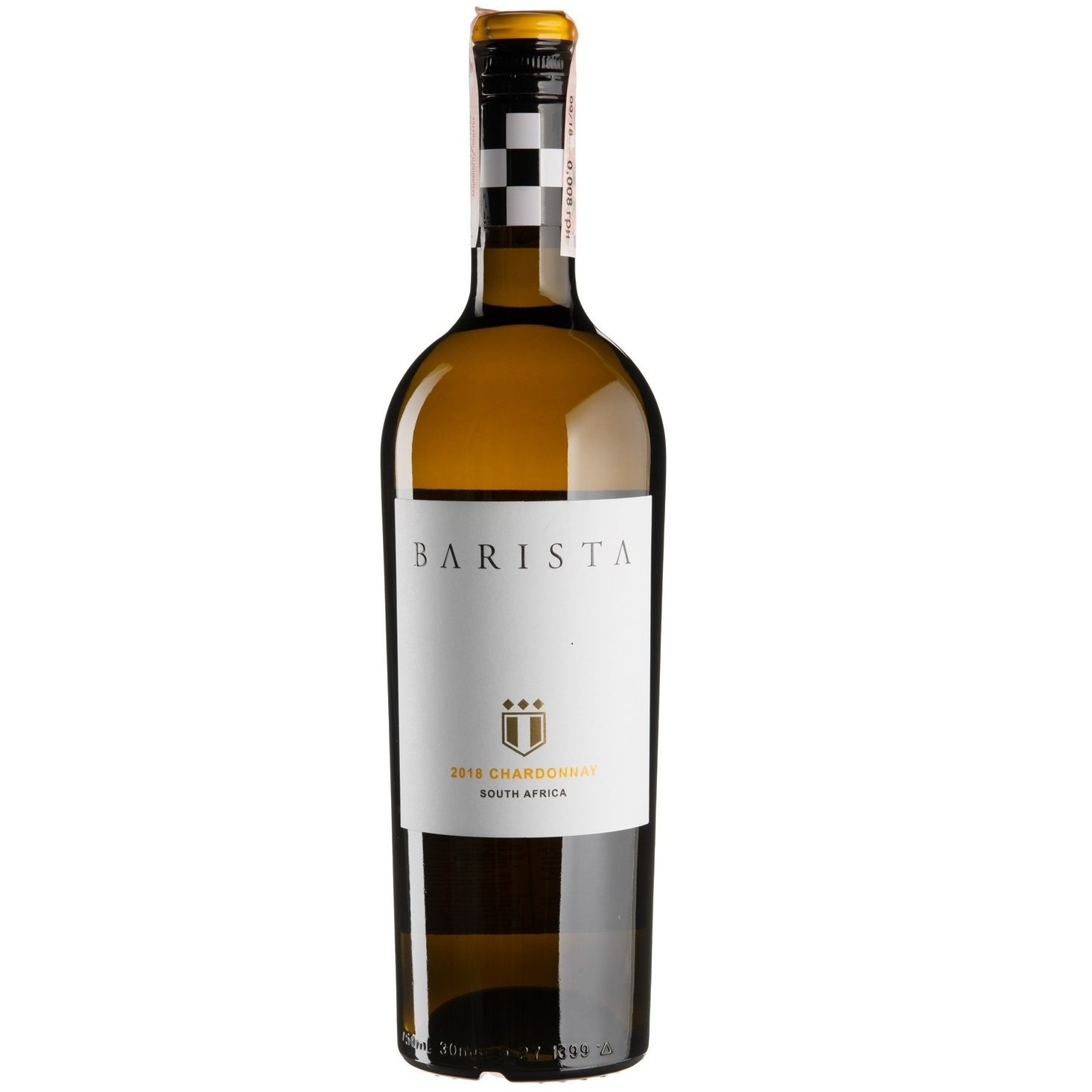 Вино Barista Chardonnay, біле, сухе, 13%, 0,75 л (19851) - фото 1