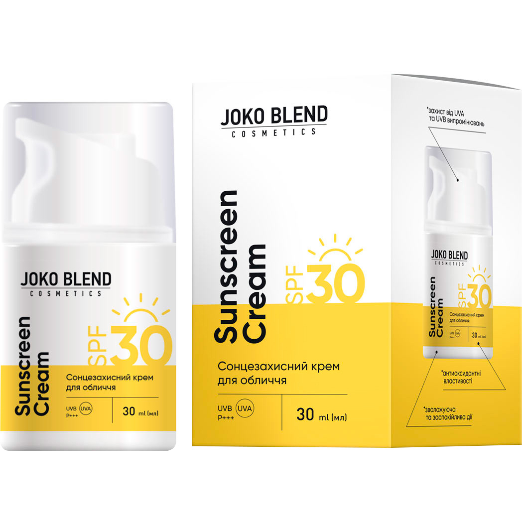 Сонцезахисний крем для обличчя Joko Blend SPF 30 30 мл - фото 1