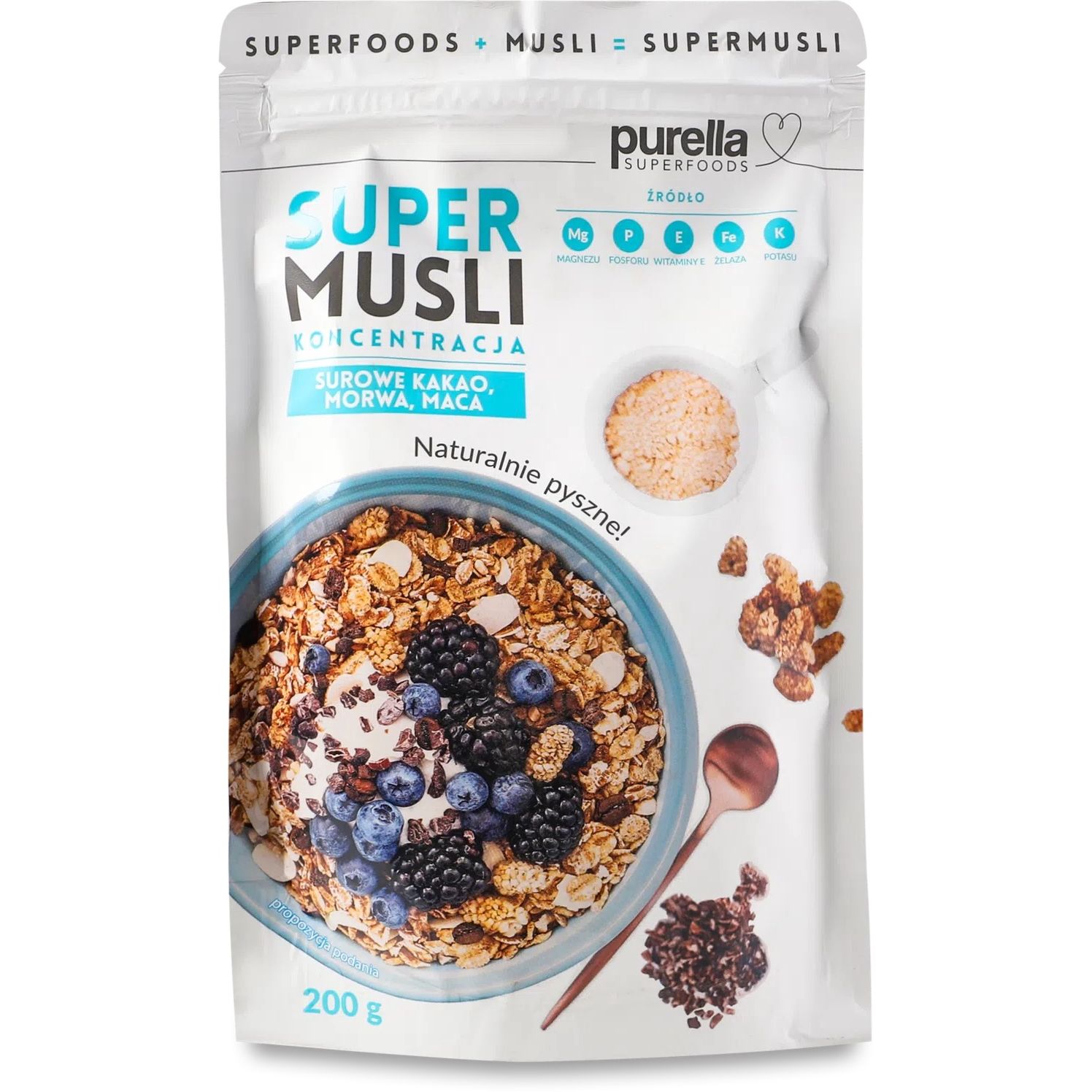 Мюсли Purella Superfoods Фокус 200 г - фото 1