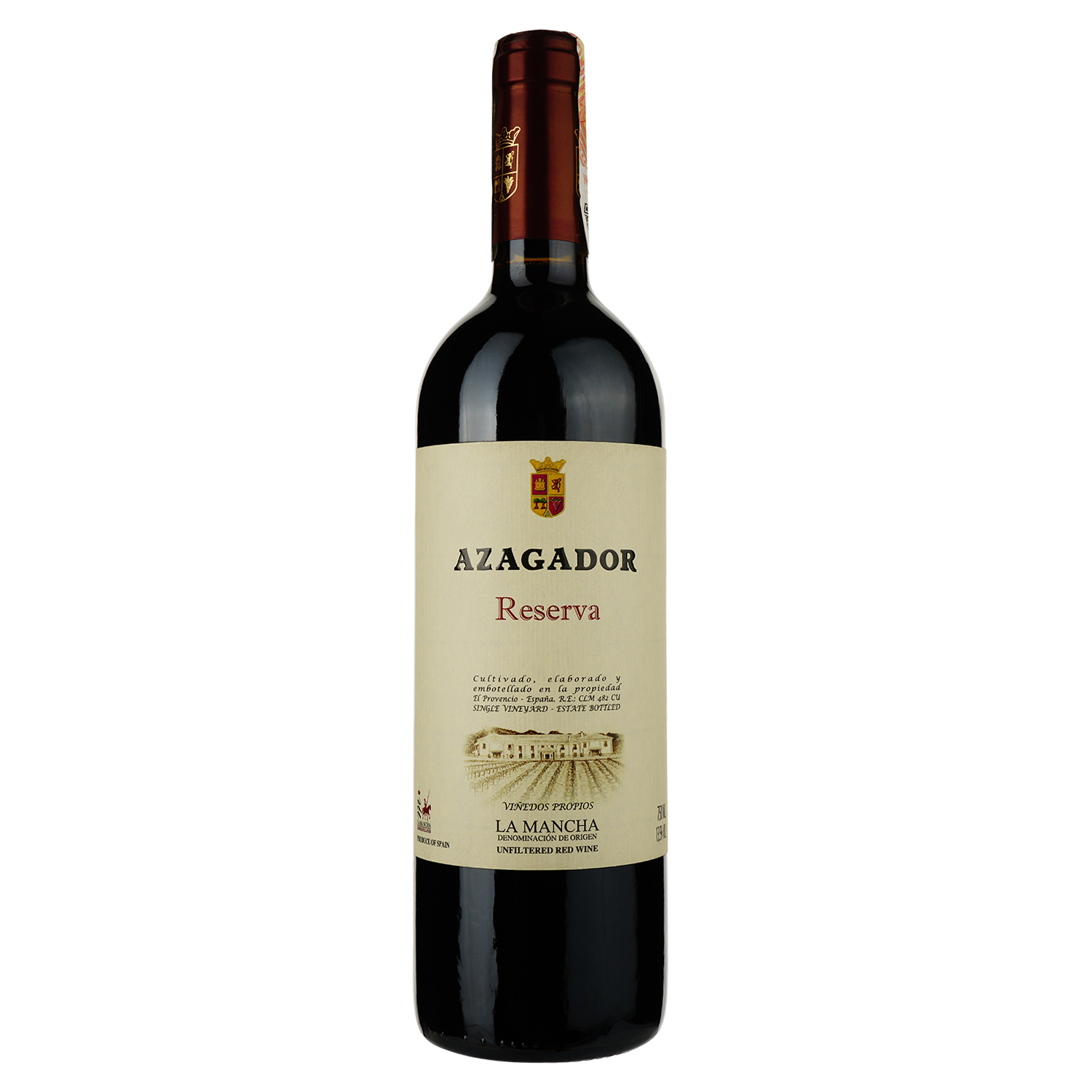 Вино Pago De La Jaraba Azagador Reserva, 13,5%, 0,75 л (ALR15689) - фото 1