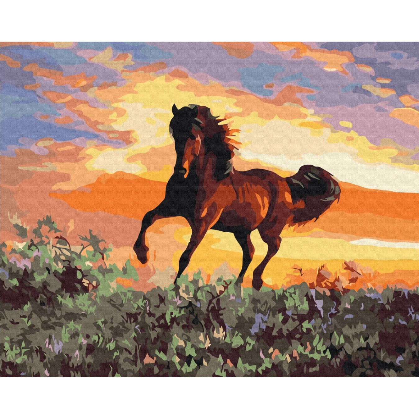 Картина по номерам Лошадь Brushme 40x50 см разноцветная 000221367 - фото 1