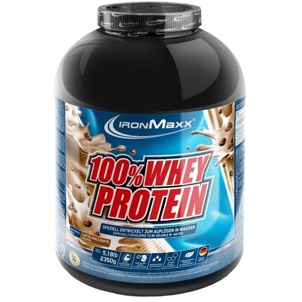 Протеин IronMaxx 100% Whey Protein Латте маккиато 2350 г - фото 1