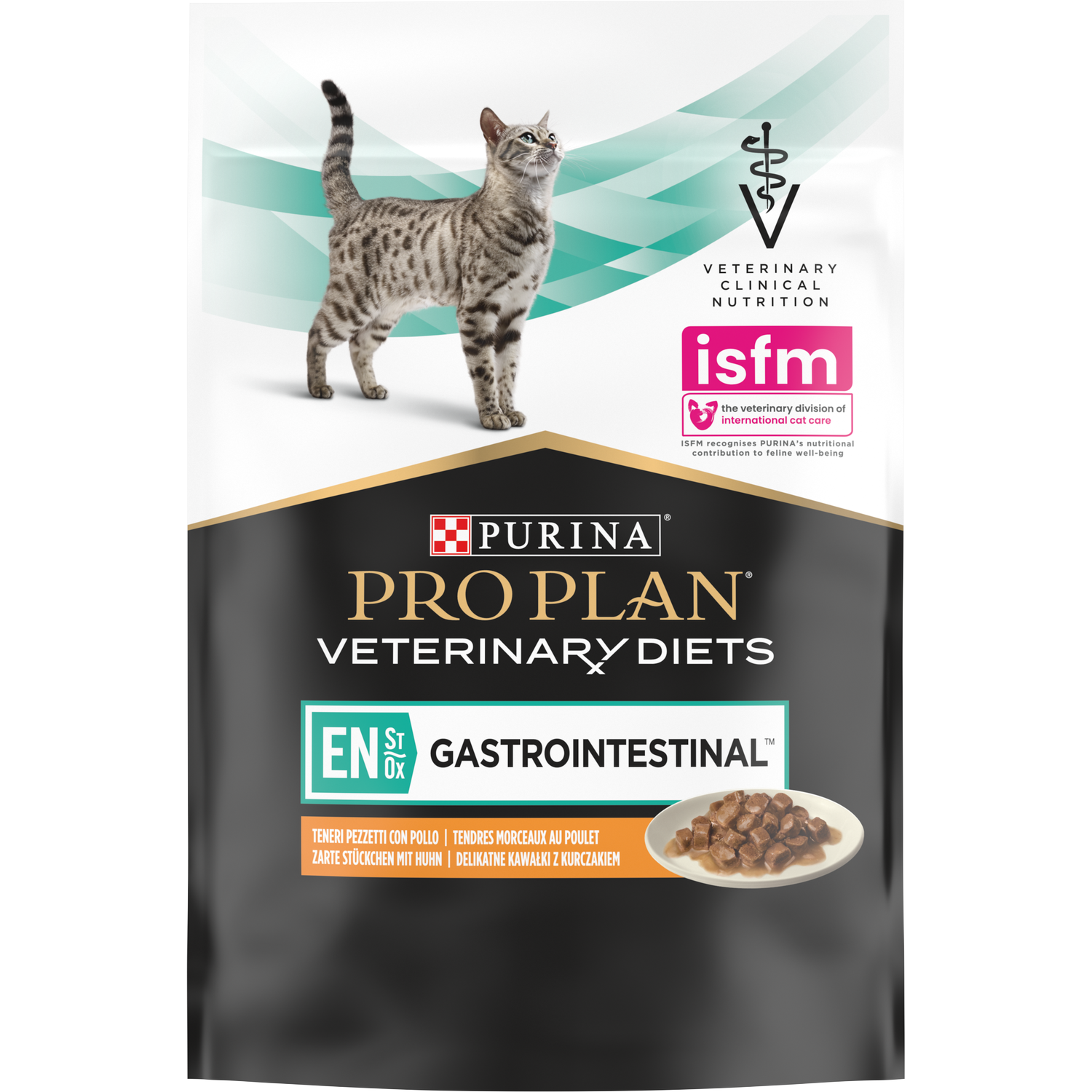 Влажный диетический корм для котят и взрослых кошек Purina Pro Plan Veterinary Diets EN Gastrointestinal для уменьшения расстройств кишечной абсорбции и кормления в период восстановления, выздоровления с курицей 850 г (10 шт. по 85 г) (12331738) - фото 5
