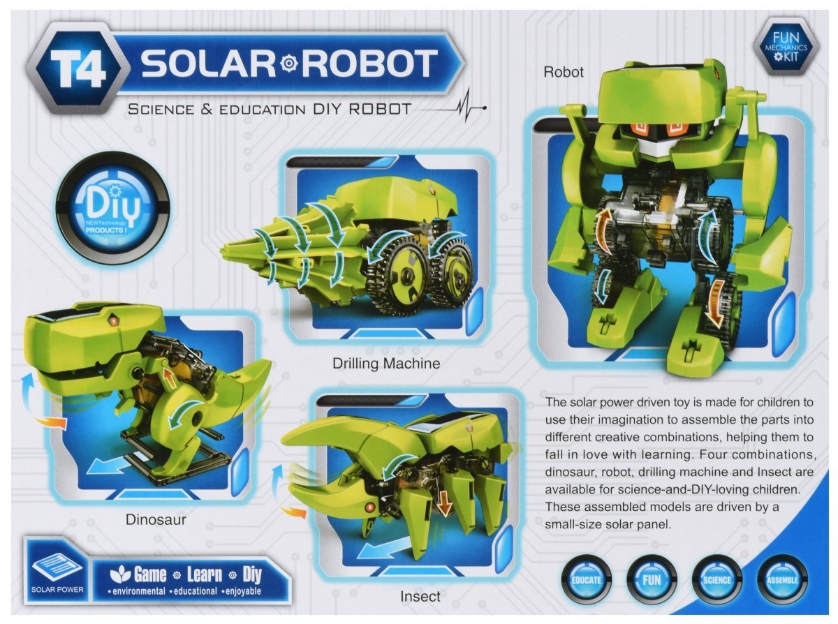 Робот-конструктор Same Toy 4в1 Дінобот на сонячній батареї (2125UT) - фото 4