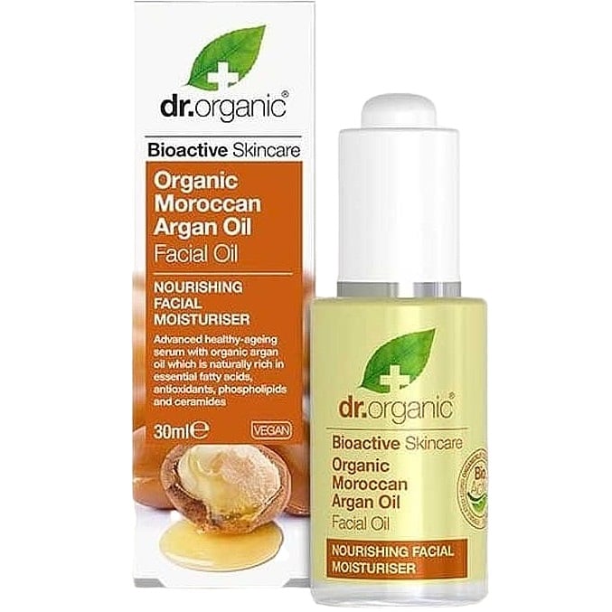 Органическое марокканское аргановое масло для лица Dr. Organic Bioactive Skincare Organic Moroccan Argan Oil Facial Oil 30 мл - фото 1