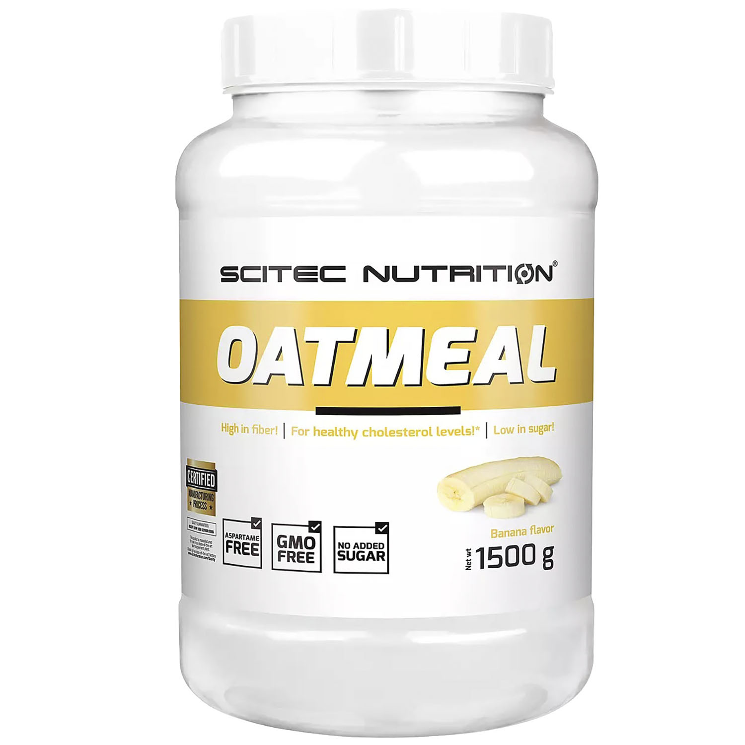 Овсянка Scitec Nutrition Oatmeal Banana Flavor 1500 г - фото 1