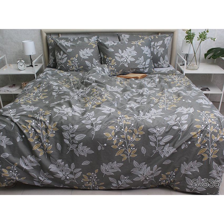 Комплект постільної білизни TAG Tekstil з компаньйоном 1.5-спальний 000267424 (S535) - фото 1