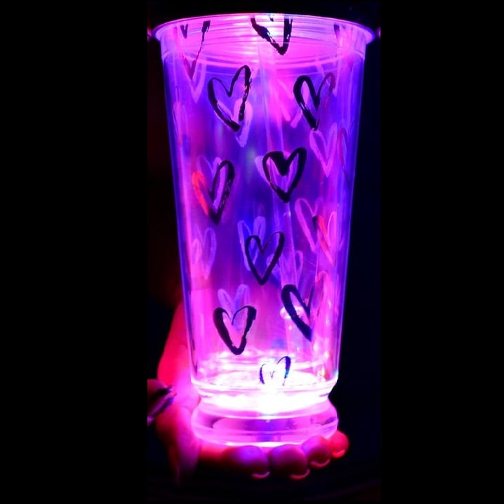 Тамблер-склянка Yes Hearts, з LED-підсвічуванням, 490 мл, прозора (707045) - фото 3