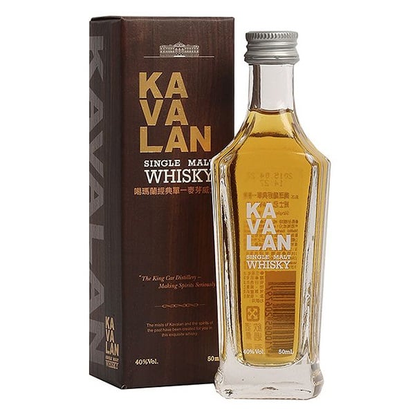 Виски Kavalan Single Malt, в кробке, 40%, 0,05 л - фото 1