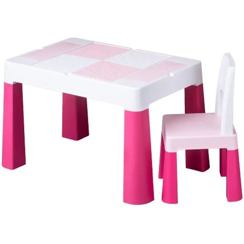 Набір меблів Tega Multifun, стіл і стілець, рожевий (MF-001-123) - фото 1