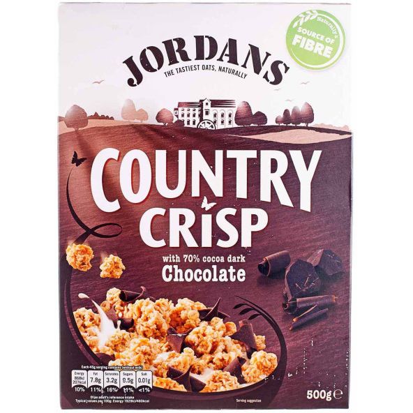 Кранчі Jordans Country Crisp, з чорним шоколадом 500 г - фото 1