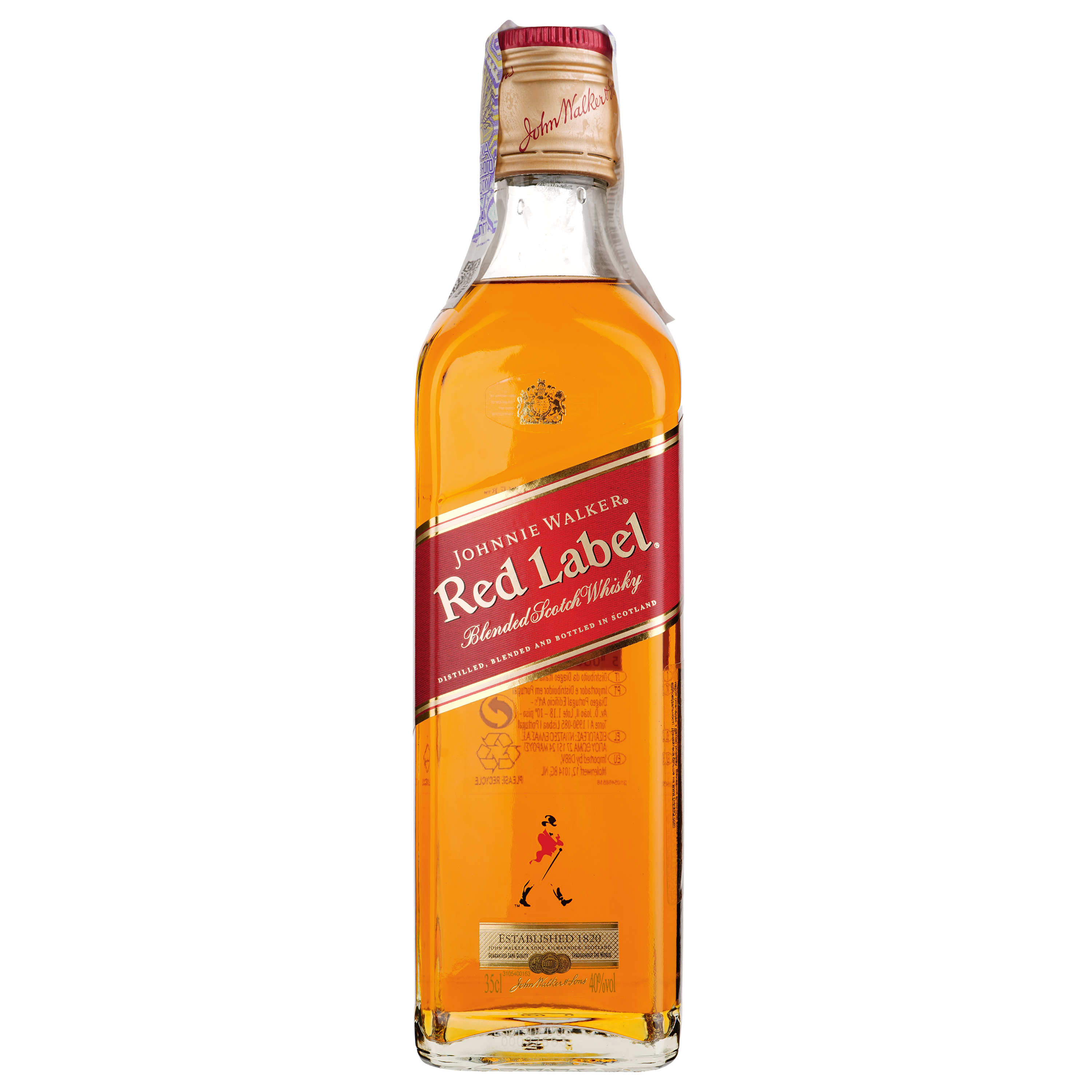 Віскі Johnnie Walker Red label Blended Scotch Whisky, 0,35 л, 40% (481369) - фото 1