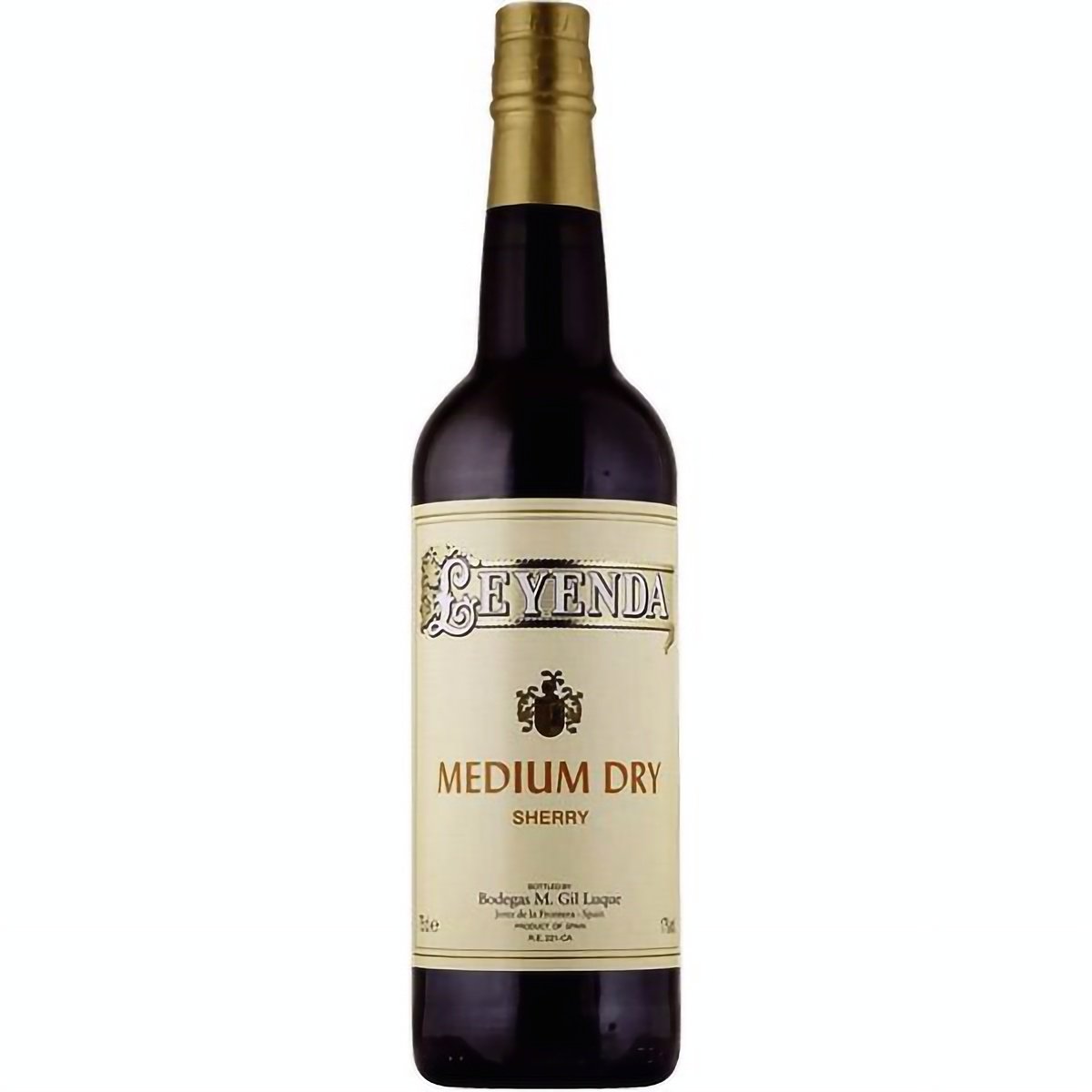 Вино Valdespino Leyenda Jerez Medium Dry, белое, полусухое, 15%, 0,75 л - фото 1
