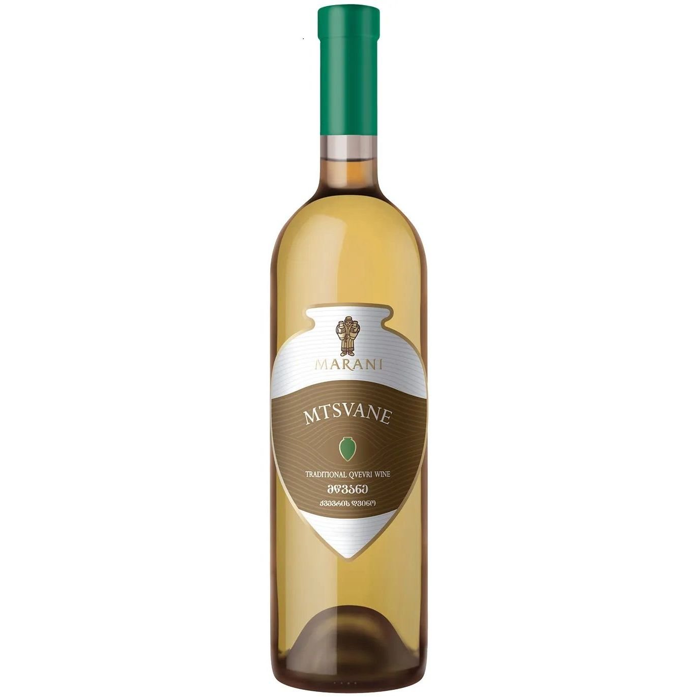 Вино Marani Qvevri Mtsvane, біле, сухе, 13%, 0,75 л - фото 1
