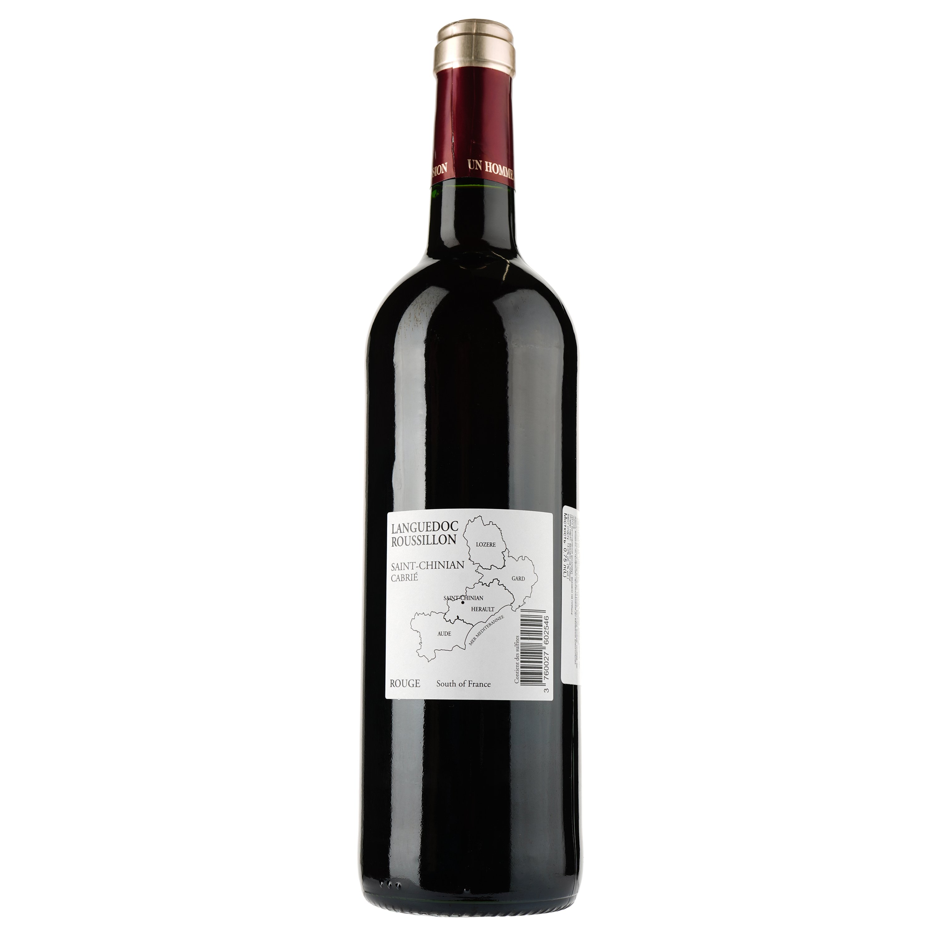 Вино Les Vignerons de Cabrie Rouge AOP Saint Chinian, красное, сухое, 0.75 л - фото 2