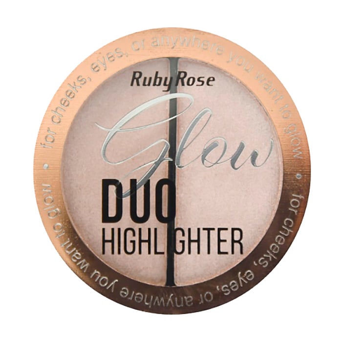Пудровий хайлайтер Ruby Rose HB-7522 set1 №1 golden pink, 10 г (6295125027399) - фото 1