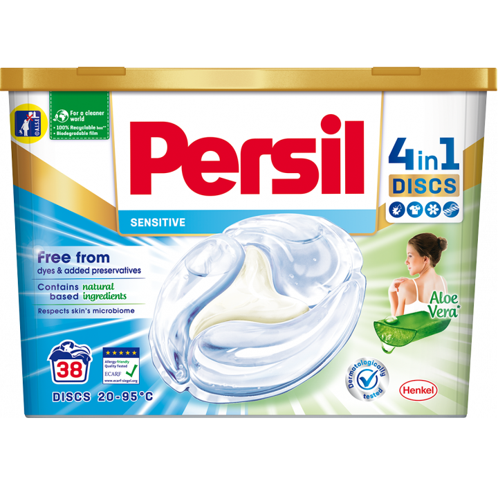 Капсули для прання Persil Discs Sensitive, 38 шт. - фото 1