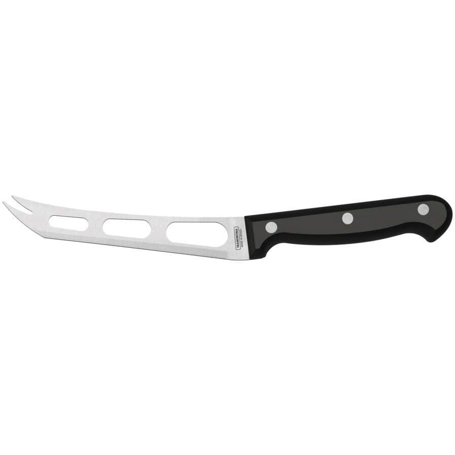 Нож кухонный для сыра Tramontina 152 мм Черный 000266984 - фото 1