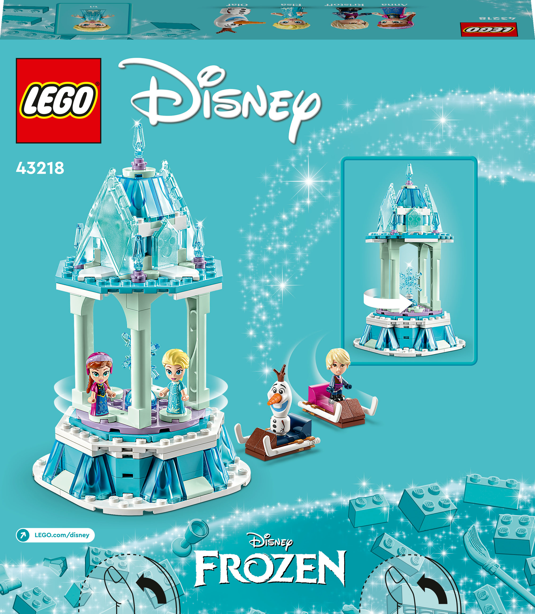 Конструктор LEGO Disney Чарівна карусель Анни й Ельзи, 175 деталей (43218) - фото 9