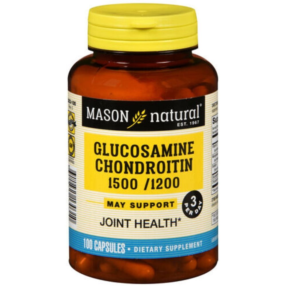 Глюкозамін хондроітин Mason Natural Glucosamine Chondroitin 100 капсул - фото 1