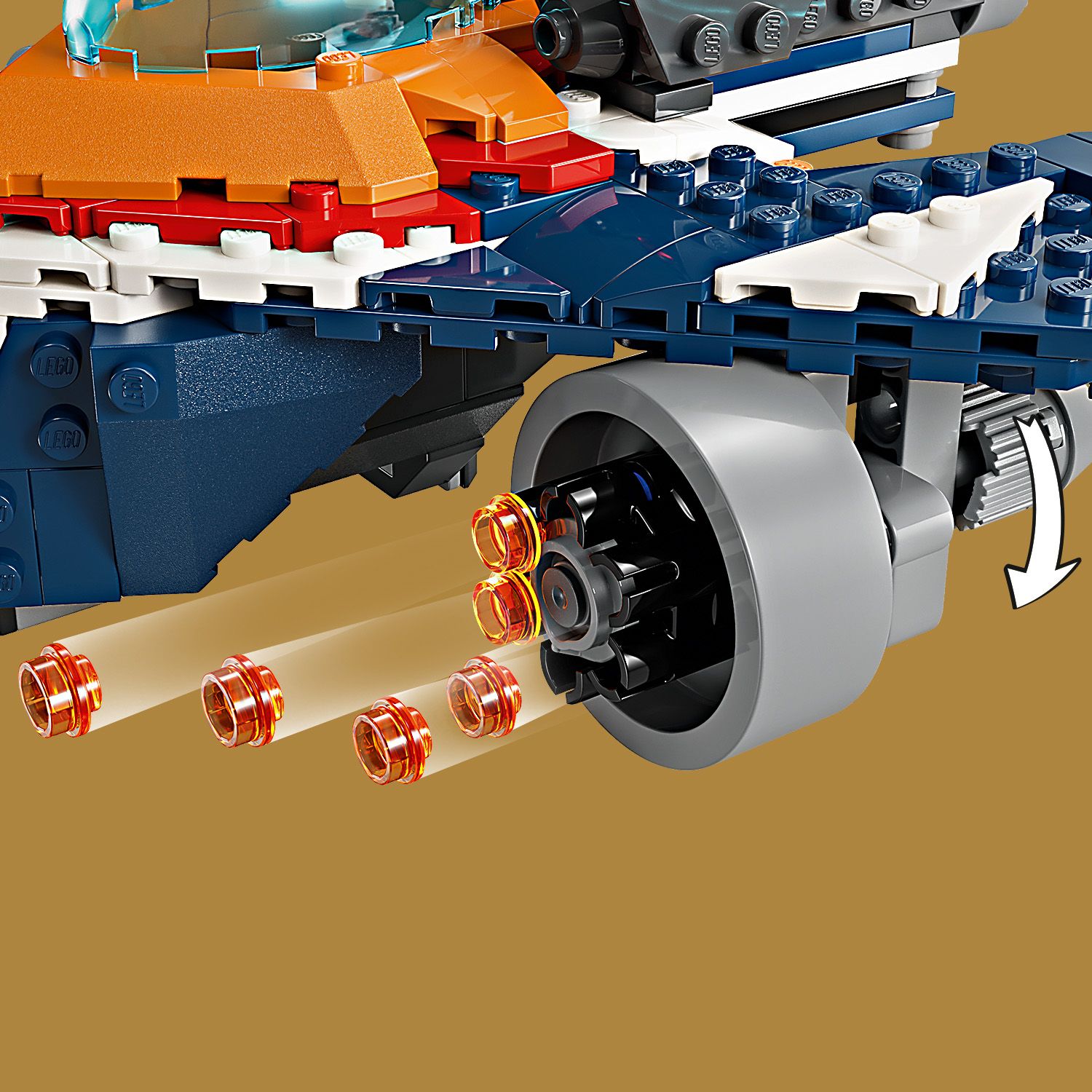Конструктор LEGO Super Heroes Marvel Warbird Ракеты vs Ронан 290 деталей (76278) - фото 6
